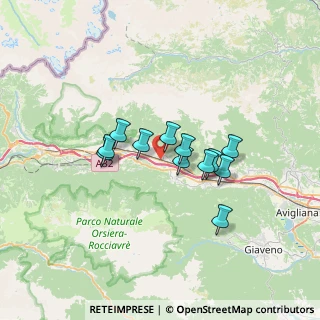 Mappa FRAZ. BARACCONE S.S. 25 KM 40 Di, 10050 Borgone Susa TO, Italia (5.04667)