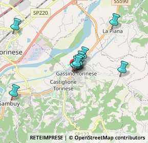 Mappa Via Circonvallazione, 10090 Gassino Torinese TO, Italia (1.28636)