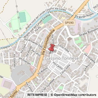 Mappa Corso Italia, 19, 10090 Gassino Torinese, Torino (Piemonte)