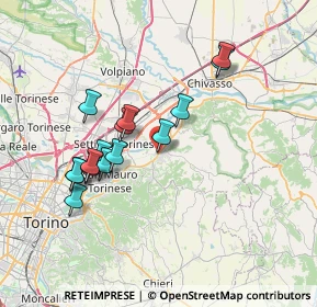 Mappa Via Circonvallazione, 10090 Gassino Torinese TO, Italia (6.69067)