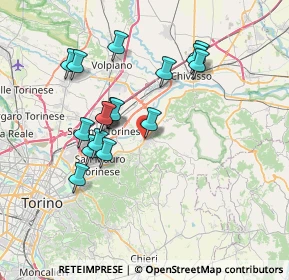 Mappa Via Circonvallazione, 10090 Gassino Torinese TO, Italia (6.74353)