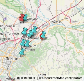 Mappa Via Circonvallazione, 10090 Gassino Torinese TO, Italia (6.90917)