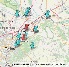 Mappa Via Circonvallazione, 10090 Gassino Torinese TO, Italia (6.98375)
