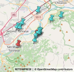 Mappa Via Circonvallazione, 10090 Gassino Torinese TO, Italia (2.70846)