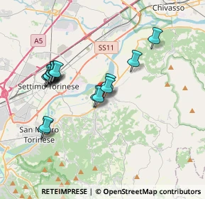 Mappa Via Circonvallazione, 10090 Gassino Torinese TO, Italia (3.41533)
