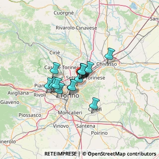 Mappa Via Torino Settimo Torinese, 10036 Torino TO, Italia (8.2475)