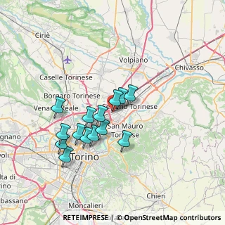 Mappa Via Torino Settimo Torinese, 10036 Torino TO, Italia (6.02)