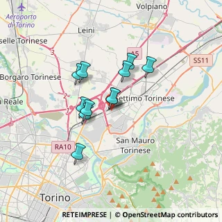 Mappa Via Torino Settimo Torinese, 10036 Torino TO, Italia (2.56636)