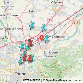 Mappa Via Torino Settimo Torinese, 10036 Torino TO, Italia (4.09833)