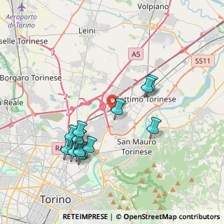 Mappa Via Torino Settimo Torinese, 10036 Torino TO, Italia (3.85077)