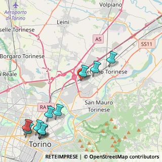 Mappa Via Torino Settimo Torinese, 10036 Torino TO, Italia (5.68909)