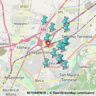 Mappa Via Torino Settimo Torinese, 10036 Torino TO, Italia (1.57857)