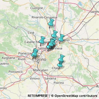 Mappa Parco Alcide De Gasperi, 10036 Settimo Torinese TO, Italia (7.43692)