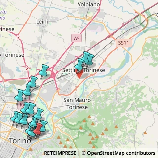 Mappa Parco Alcide De Gasperi, 10036 Settimo Torinese TO, Italia (6.54)