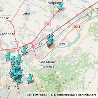 Mappa Parco Alcide De Gasperi, 10036 Settimo Torinese TO, Italia (6.7745)