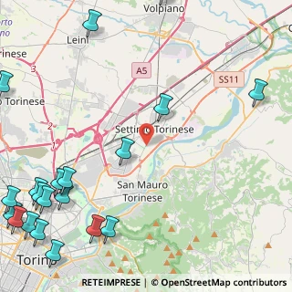 Mappa Parco Alcide De Gasperi, 10036 Settimo Torinese TO, Italia (7.2015)