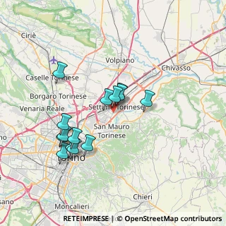 Mappa Parco Alcide De Gasperi, 10036 Settimo Torinese TO, Italia (6.75)