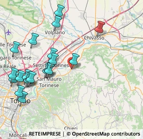 Mappa Via Francesco Poggio, 10090 Gassino Torinese TO, Italia (9.4205)