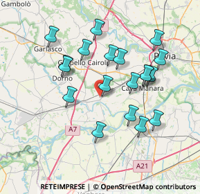 Mappa Via Novella, 27030 Zinasco PV, Italia (7.04211)