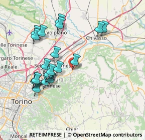 Mappa Via Carso, 10090 Gassino Torinese TO, Italia (7.548)