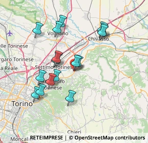 Mappa Via Carso, 10090 Gassino Torinese TO, Italia (6.92438)
