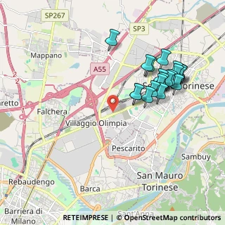 Mappa Via Torino 160 Torino Fashion Village S.r.l Floor, 10036 Settimo Torinese TO, Italia (1.988)