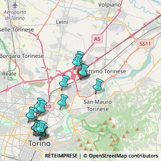 Mappa Torino Outlet Village Via, 10036 Settimo Torinese TO, Italia (5.2725)