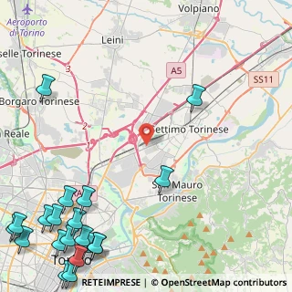 Mappa Via Torino 160 Torino Fashion Village S.r.l Floor, 10036 Settimo Torinese TO, Italia (7.6065)