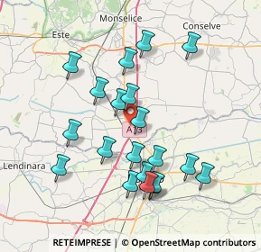 Mappa Via Leonardo da Vinci, 35048 Stanghella PD, Italia (7.268)