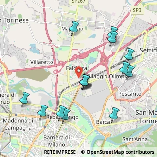 Mappa Via Adige, 10156 Torino TO, Italia (2.18667)
