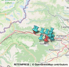 Mappa 10050 Borgone Susa TO, Italia (9.90769)