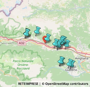 Mappa 10050 Borgone Susa TO, Italia (6.63438)