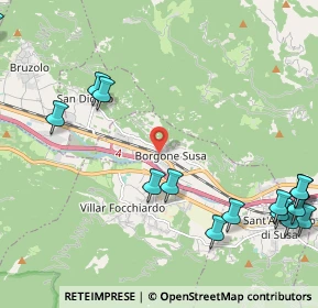 Mappa 10050 Borgone Susa TO, Italia (3.08938)