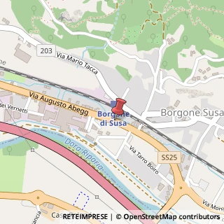 Mappa Via Augusto Abegg, 44, 10050 Borgone Susa, Torino (Piemonte)