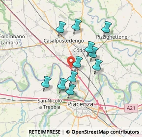 Mappa Autostrada del Sole, 26861 Fombio LO, Italia (5.92818)