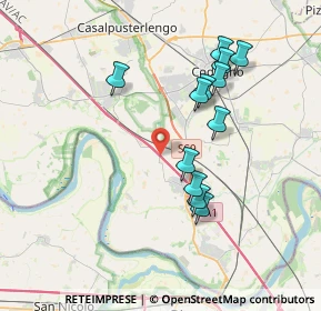 Mappa Autostrada del Sole, 26867 Guardamiglio LO, Italia (3.50083)