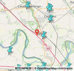 Mappa Autostrada del Sole, 26867 Guardamiglio LO, Italia (6.98786)