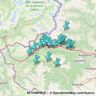 Mappa Via Grangia, 10050 Meana di Susa TO, Italia (9.4435)