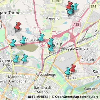 Mappa Strada Cuorgnè, 10157 Torino TO, Italia (2.867)