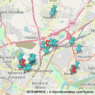 Mappa Strada Cuorgnè, 10157 Torino TO, Italia (2.324)