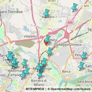Mappa Strada Cuorgnè, 10157 Torino TO, Italia (3.063)
