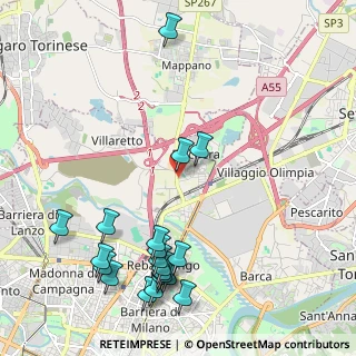 Mappa Strada Cuorgnè, 10157 Torino TO, Italia (2.613)