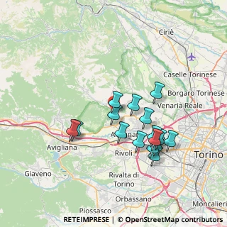 Mappa Via Aldo Moro, 10040 San Gillio TO, Italia (6.62625)