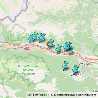Mappa Via A. Abegg, 10050 Borgone Susa TO, Italia (6.65067)