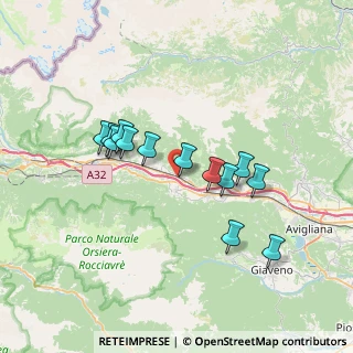 Mappa Via A. Abegg, 10050 Borgone Susa TO, Italia (6.23923)