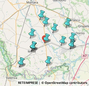 Mappa Via Chiesuolo, 27034 Lomello PV, Italia (7.205)