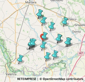 Mappa Via Chiesuolo, 27034 Lomello PV, Italia (6.57889)