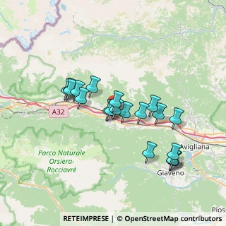 Mappa Via IV Novembre, 10050 Borgone Susa TO, Italia (6.4635)