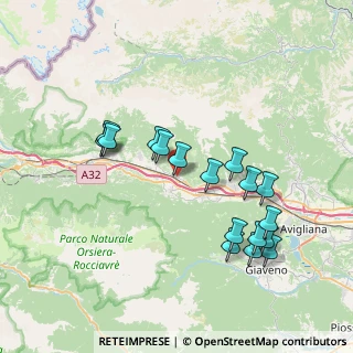 Mappa Via IV Novembre, 10050 Borgone Susa TO, Italia (7.52647)