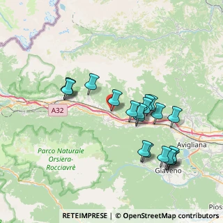 Mappa Via IV Novembre, 10050 Borgone Susa TO, Italia (7.5575)